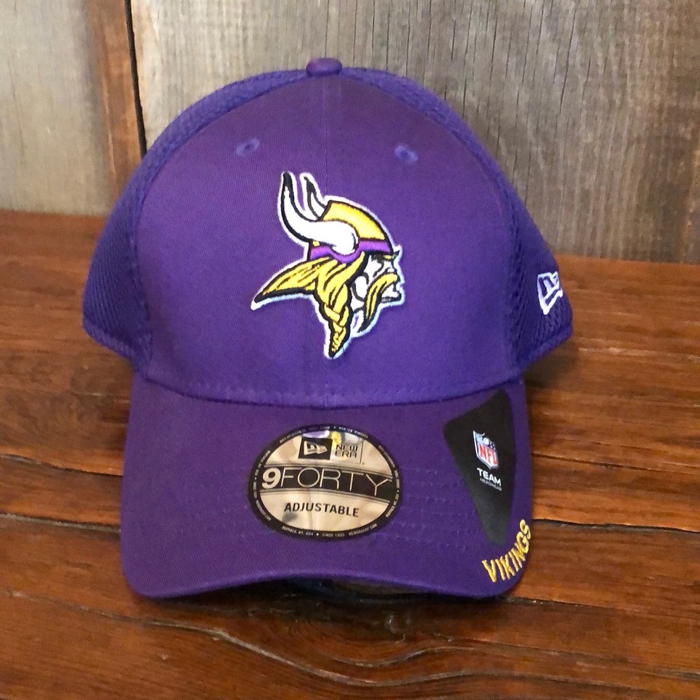 New Era Purple Minnesota Vikings U-Line Custom 9FORTY Adjustable Hat
